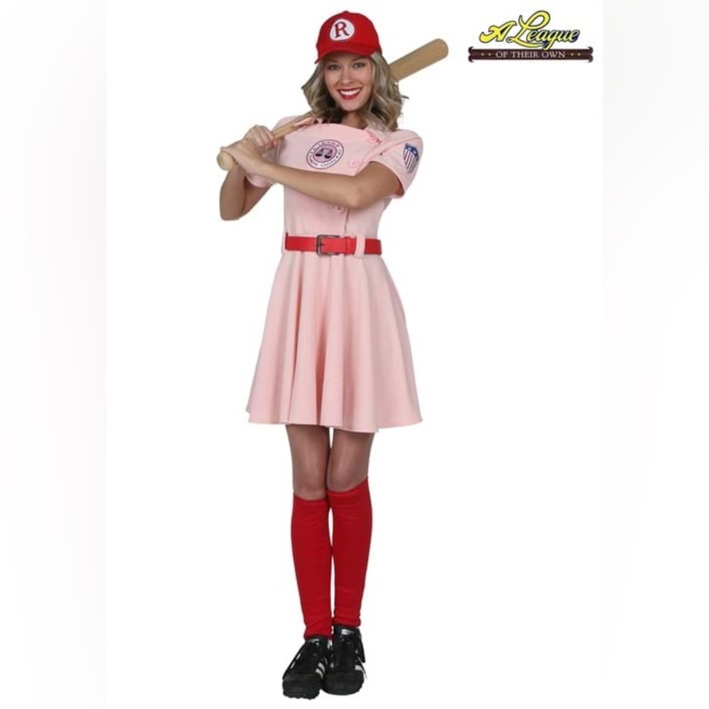 HALLOWEEN COSTUME! A League of Their Own Rockford Peaches baseball costume